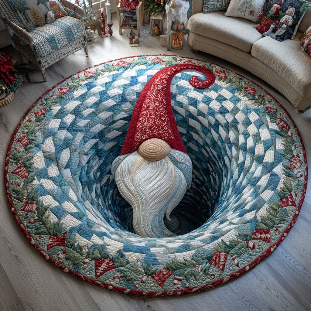 Cozy Eve Round Mat Rug - washable non-slip printed rug