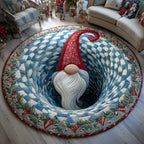 Cozy Eve Round Mat Rug - washable non-slip printed rug