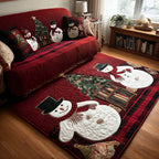 Cozy Frosty Nights area rug in a living room