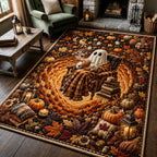 Cozy Ghost area rug in a living room