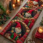 Cozy Gnome Tunnel Runner Carpet Runner Rug - Cute Pet Design | Animal Printed Runner Rug