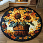 Cozy Harvest Round Mat Rug - Nature Design | Serene Home Decor