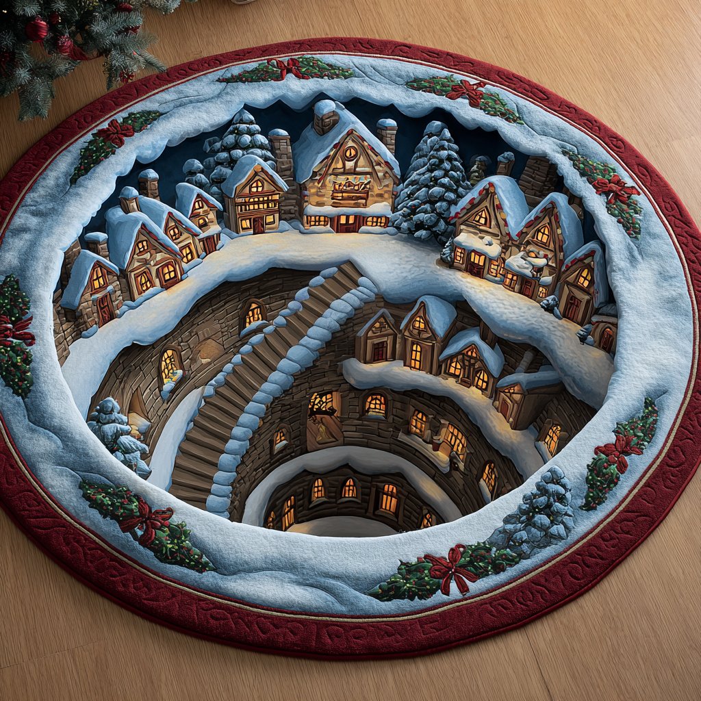 Cozy Hollow Round Mat Rug - Nature Design | Serene Home Decor