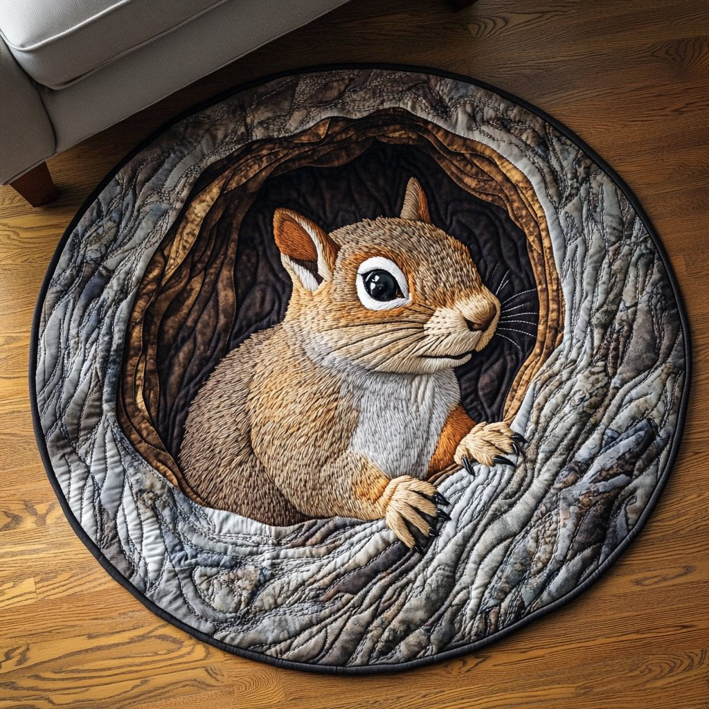 Cozy Nest Round Mat Rug - washable non-slip printed rug