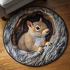 Cozy Nest Round Mat Rug - washable non-slip printed rug
