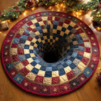 Cozy Night Round Mat Rug - washable non-slip printed rug