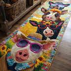 Cozy Pastures Runner Carpet Runner Rug - Cute Pet Design | Animal Printed Runner Rug