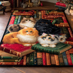 Cozy Paws area rug in a living room