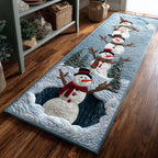 Cozy Snowman Runner Carpet Runner Rug - Cute Pet Design | Animal Printed Runner Rug