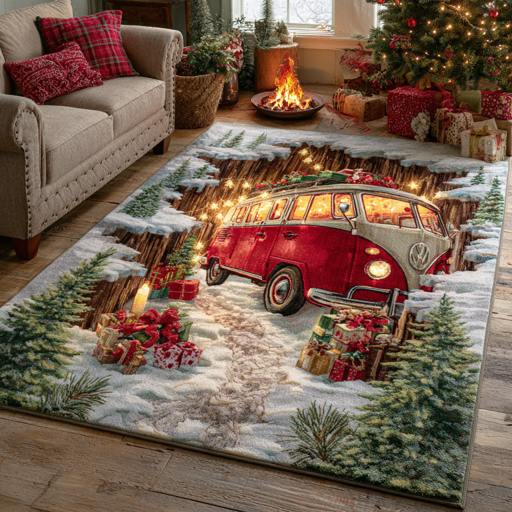 Cozy Trail area rug in a living room
