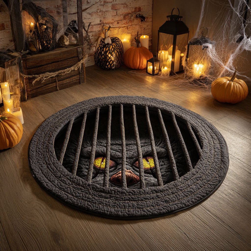 Creepy Cellar Hatch Round Mat Rug - Nature Design | Serene Home Decor