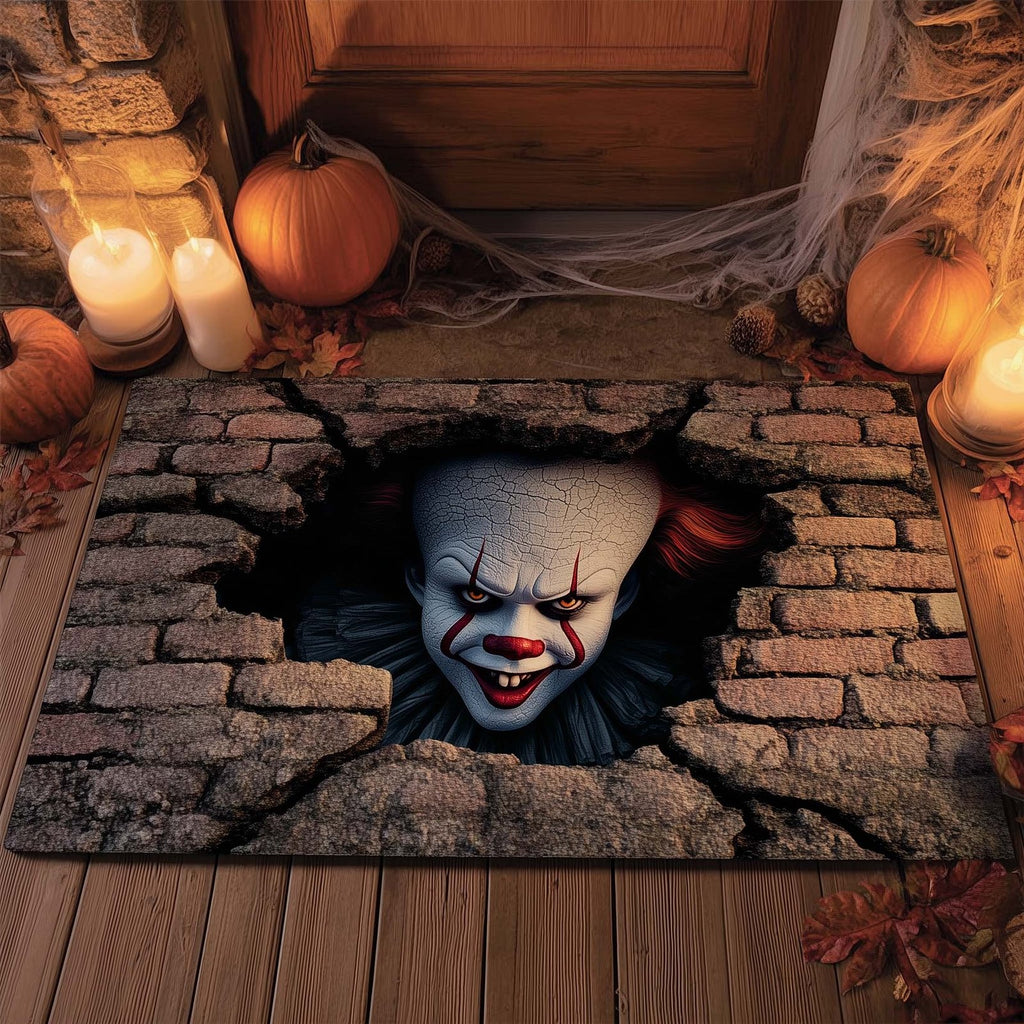 Creepy Clown Doormat - Nature Design | Printed Welcome Doormat