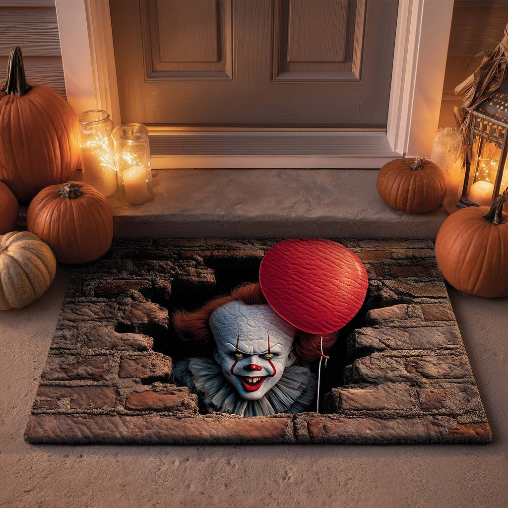 Creepy Clown Doormat - Nature Design | Printed Welcome Doormat