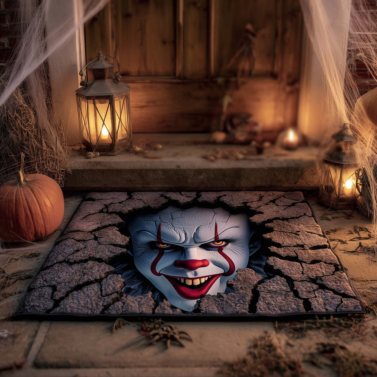 Creepy Clown Doormat - Nature Design | Printed Welcome Doormat