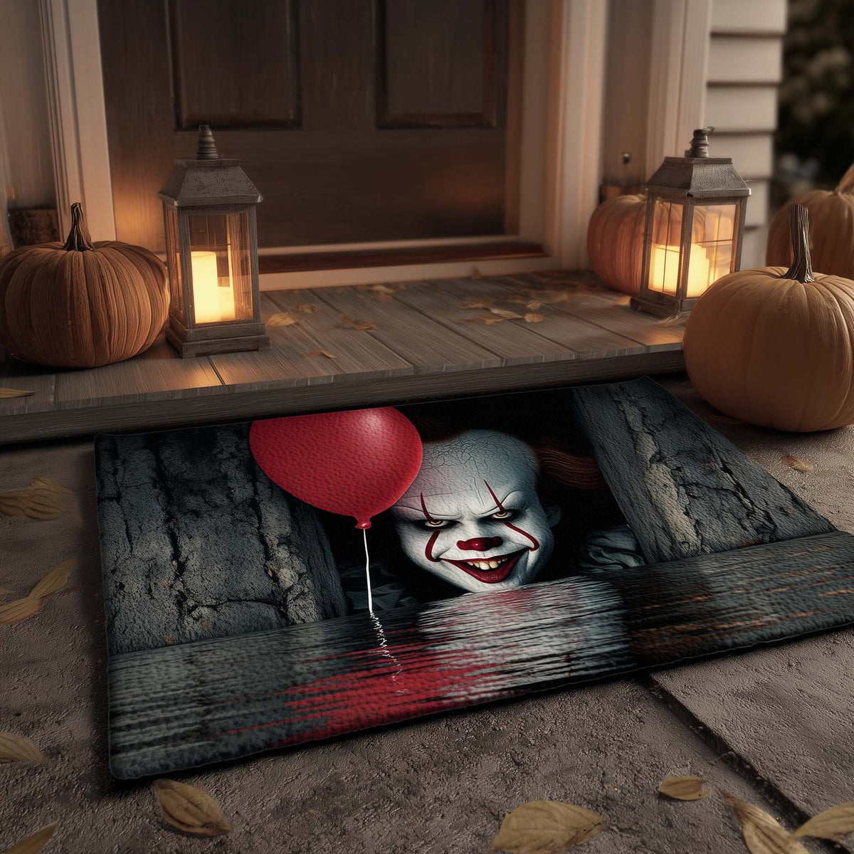 Creepy Clown Doormat - Nature Design | Printed Welcome Doormat