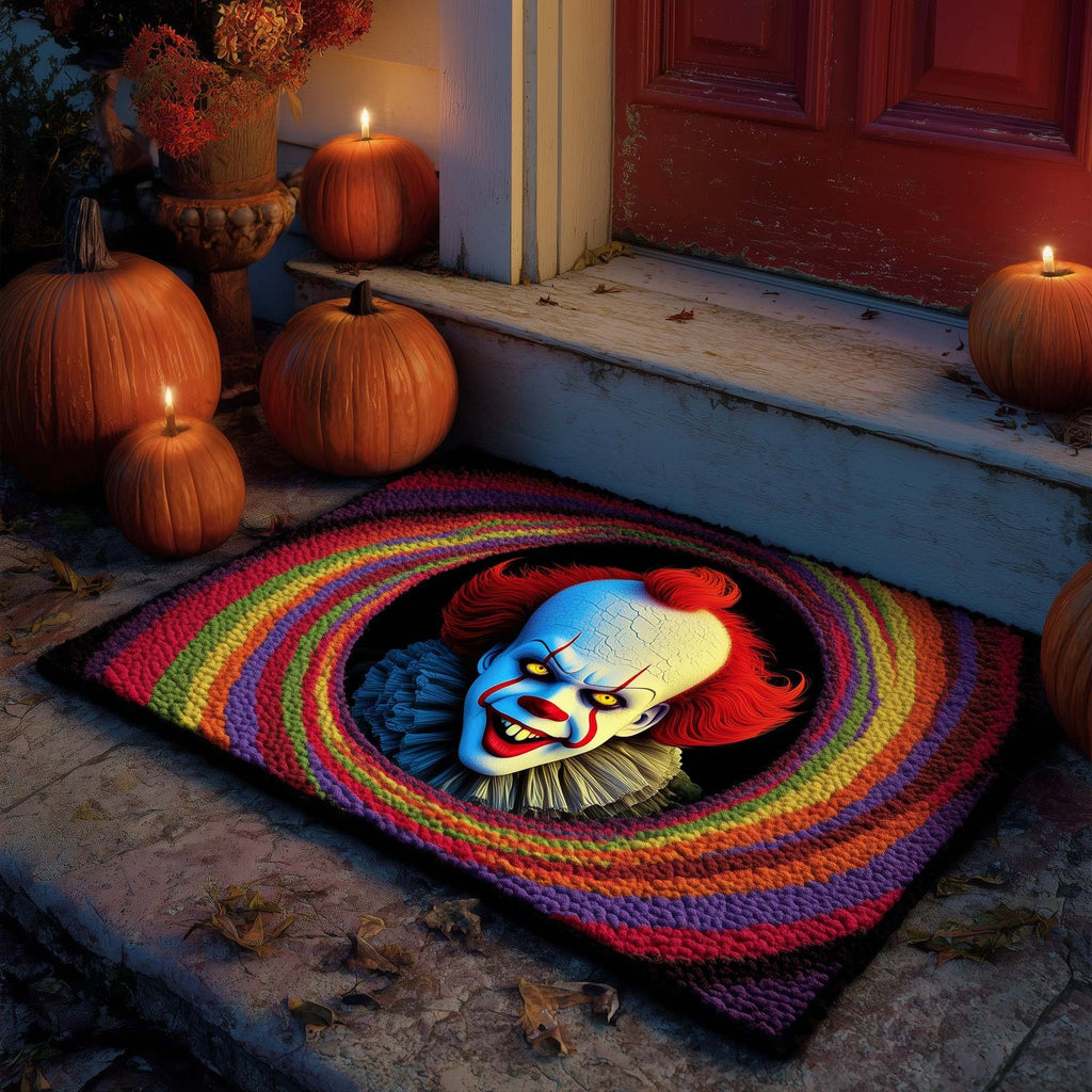 Creepy Clown Doormat - Nature Design | Printed Welcome Doormat