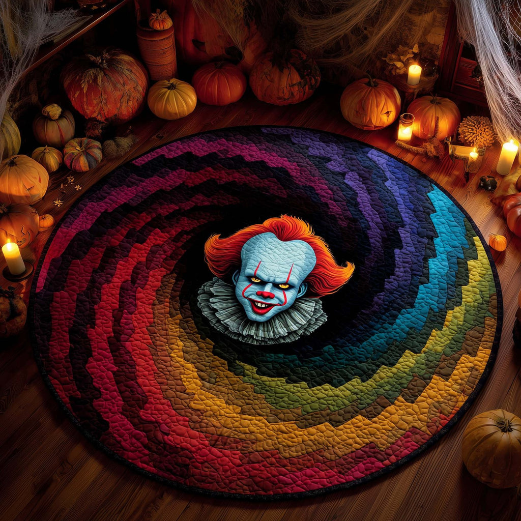 Creepy Clown Round Mat Rug - Nature Design | Serene Home Decor