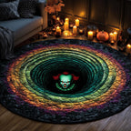 Creepy Clown Round Mat Rug - Nature Design | Serene Home Decor