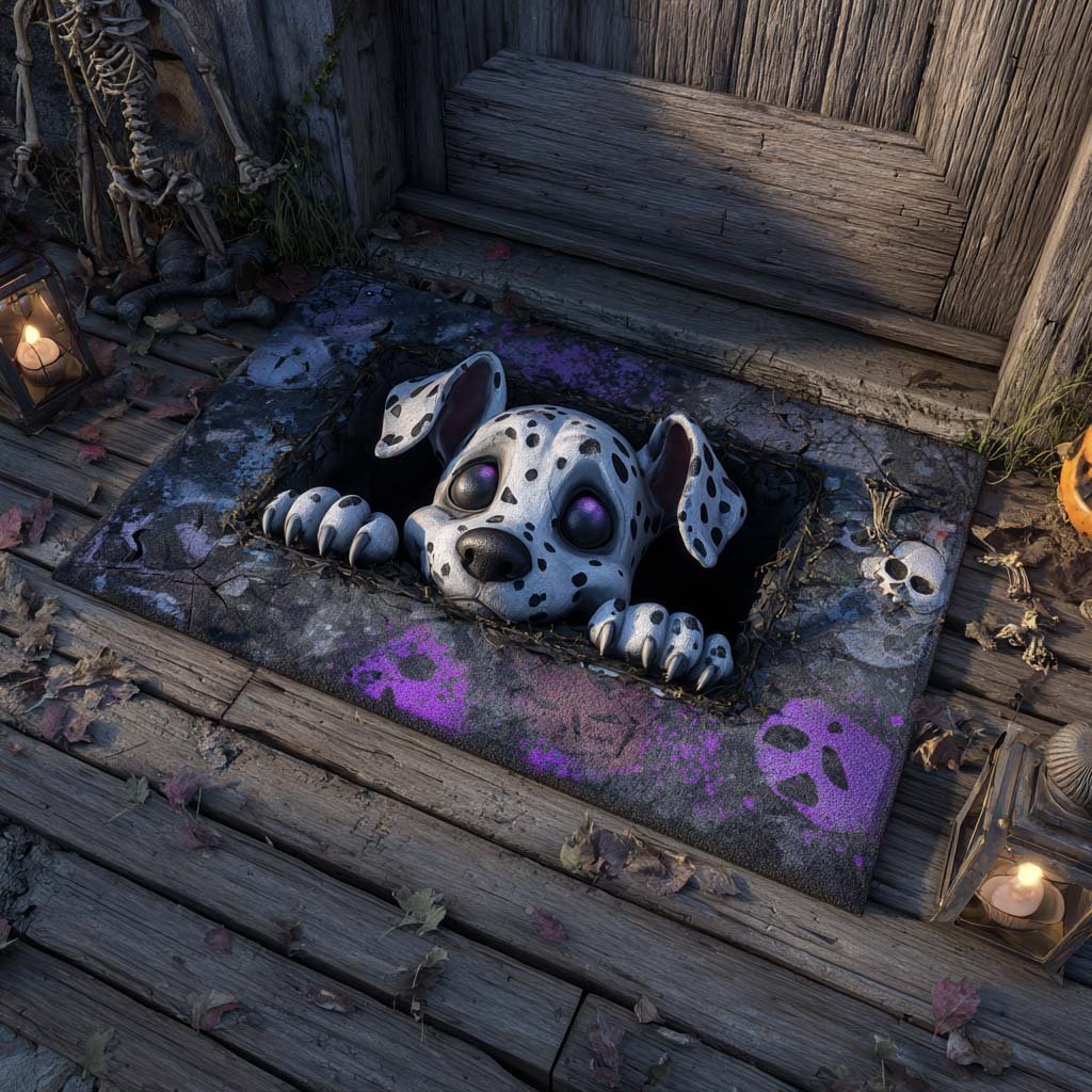 Creepy Crawl Dalmatian Doormat - Nature Design | Printed Welcome Doormat