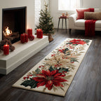 Crimson Path Runner Carpet Runner Rug - Cute Pet Design | Animal Printed Runner Rug