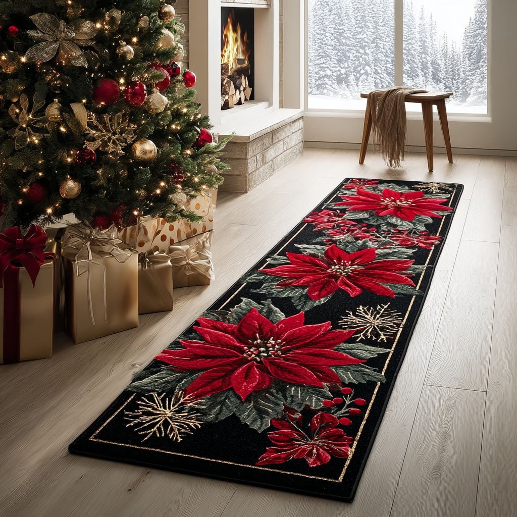 Crimson Path Runner Carpet Runner Rug - Cute Pet Design | Animal Printed Runner Rug