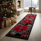 Crimson Path Runner Carpet Runner Rug - Cute Pet Design | Animal Printed Runner Rug