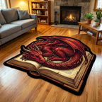 Crimson Reader Custom Shape Area Rug - Nature Design | Die-Cut Non-Slip Rug - washable non-slip printed rug