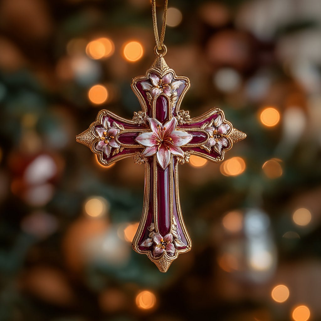 Cross of Faith Christmas Ornament