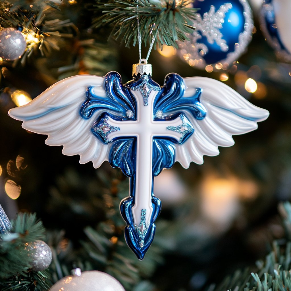 Cross of Salvation Christmas Ornament