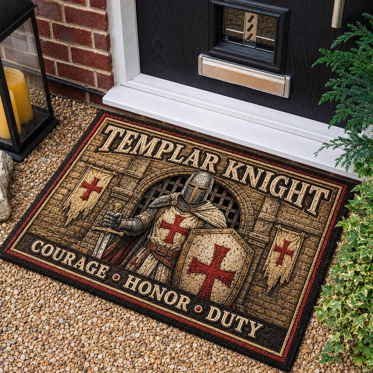 Crusader Gatekeeper Doormat - Patriotic Design | Printed Welcome Doormat