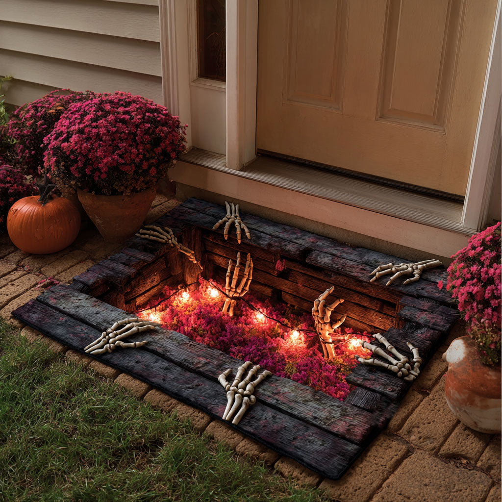 Crypt Beneath Doormat - Nature Design | Printed Welcome Doormat - washable non-slip printed rug