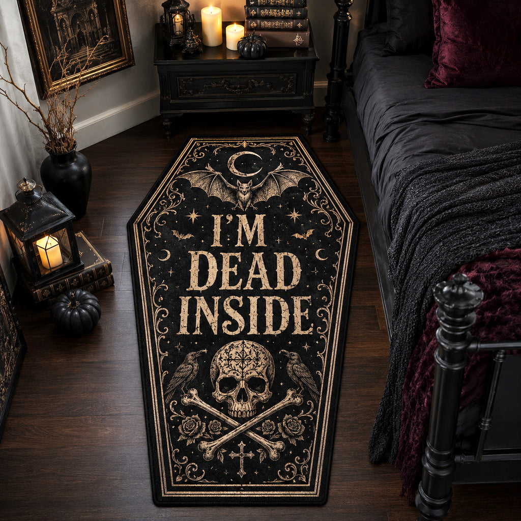 Crypt Keeper Custom Shape Area Rug - Nature Design | Die-Cut Non-Slip Rug - washable non-slip printed rug