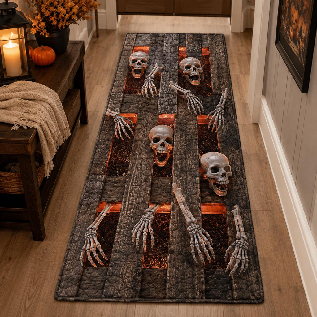 Crypt Parade Runner Rug - Nature Design | Serene Runner Rug (Design 1) - washable non-slip printed rug