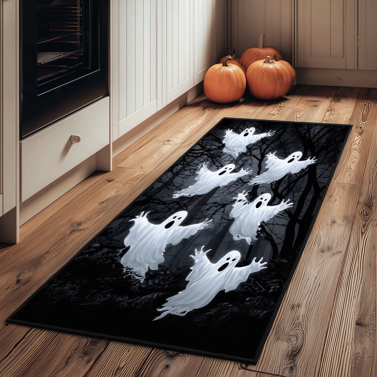 Cryptic Ghost Runner Rug - Nature Design | Serene Runner Rug
