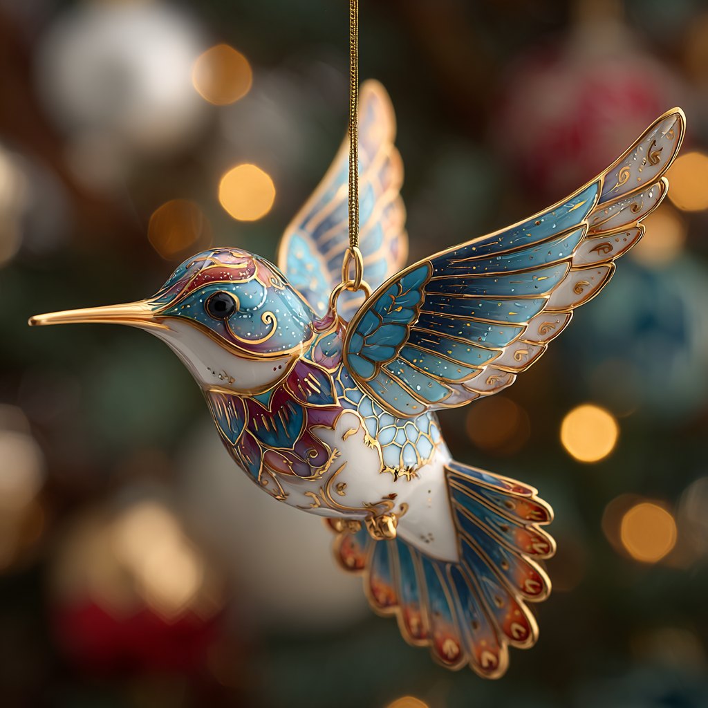 Crystal Flight Christmas Ornament