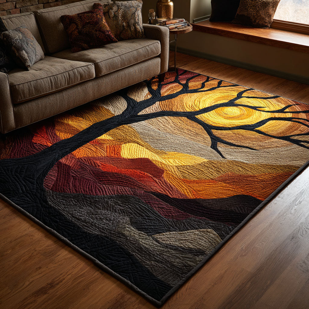 Crystal Tree area rug in a living room