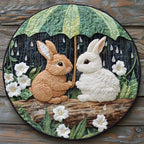 Cuddle Hopper Round Mat Rug - washable non-slip printed rug