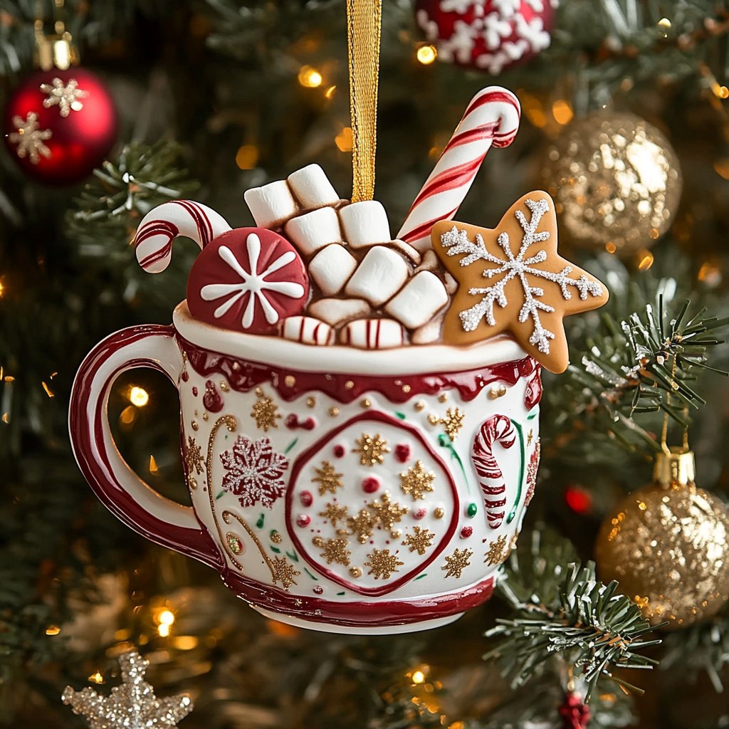 Cupcake Cheer Christmas Ornament