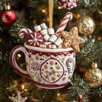 Cupcake Cheer Christmas Ornament