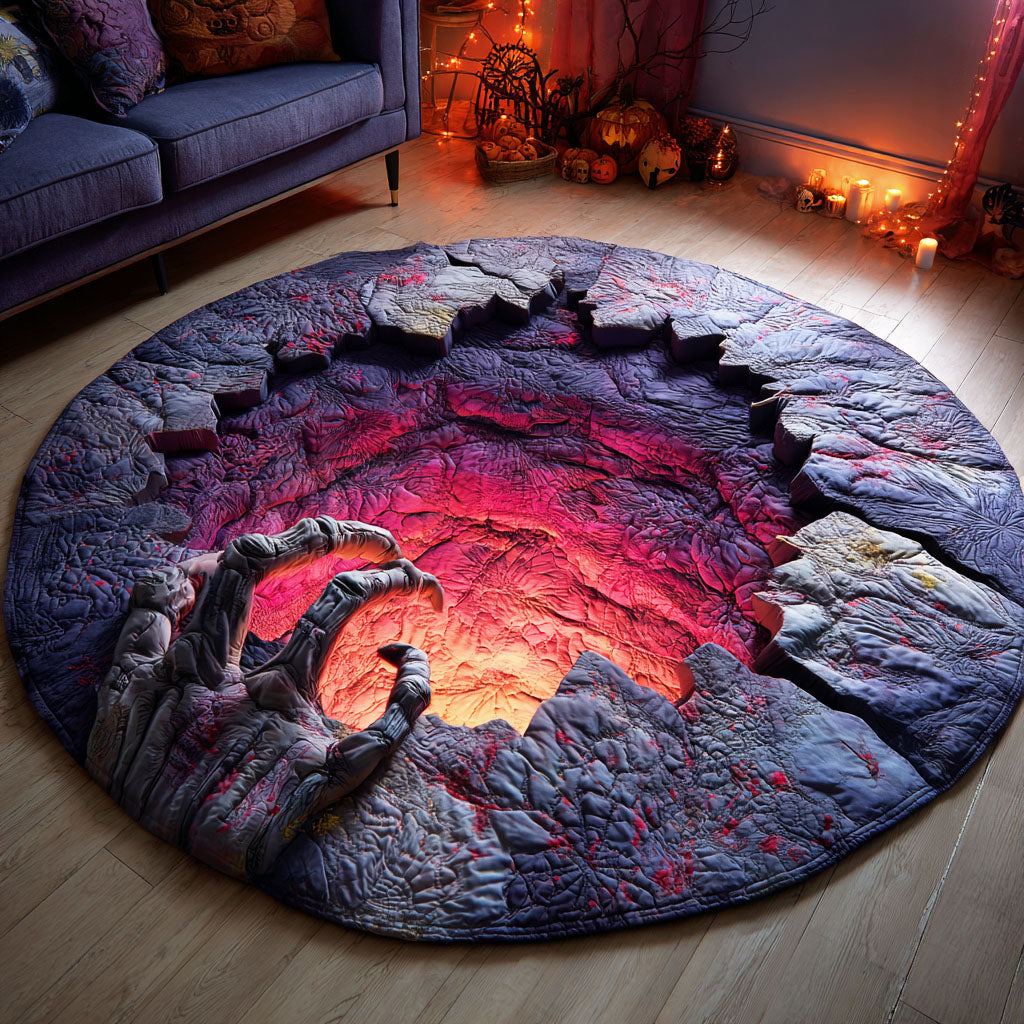 Cursed Pitfall Round Mat Rug