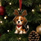 Cute Beagle Adorable Christmas Ornament
