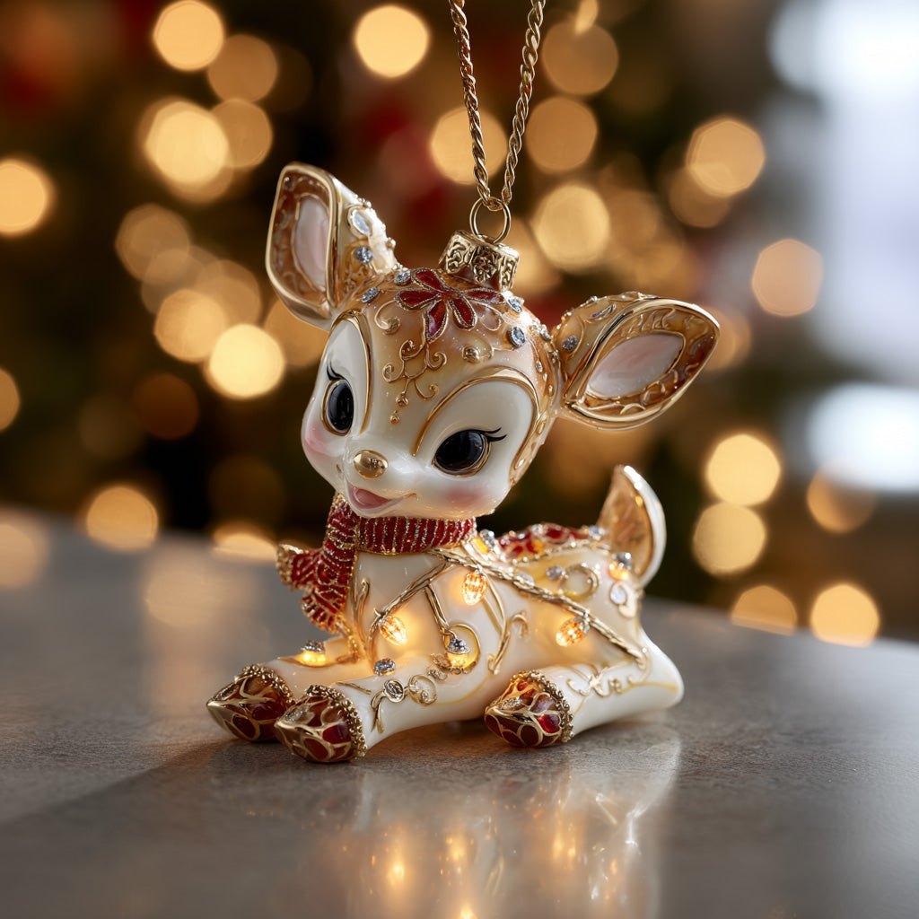 Cute Deer Christmas Ornament