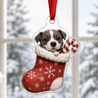 Cute Pitbull Adorable Christmas Ornament