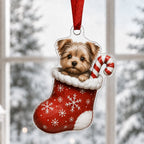 Cute Yorkshire Terrier Adorable Christmas Ornament
