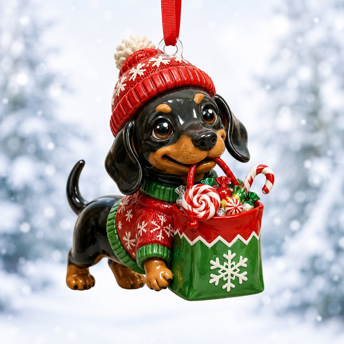 Merry Little Gnome Christmas Ornament