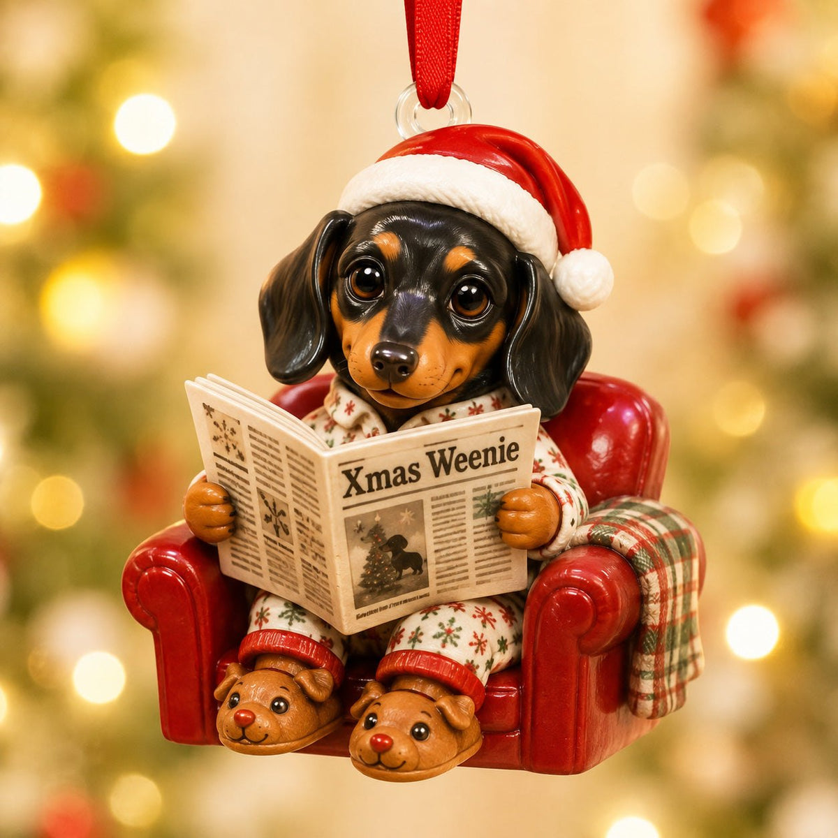 Merry Barkmas 2025 Ceramic Christmas Ornament