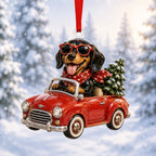 Pawprints in Heaven Ceramic Christmas Ornament