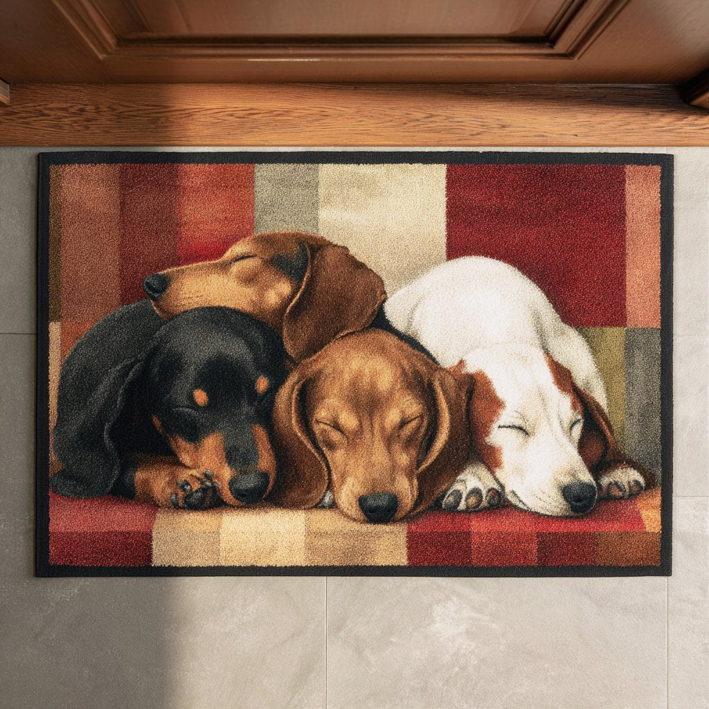 Dachshund Dreams Doormat - Nature Design | Printed Welcome Doormat