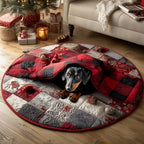 Dachshund Round Mat Rug