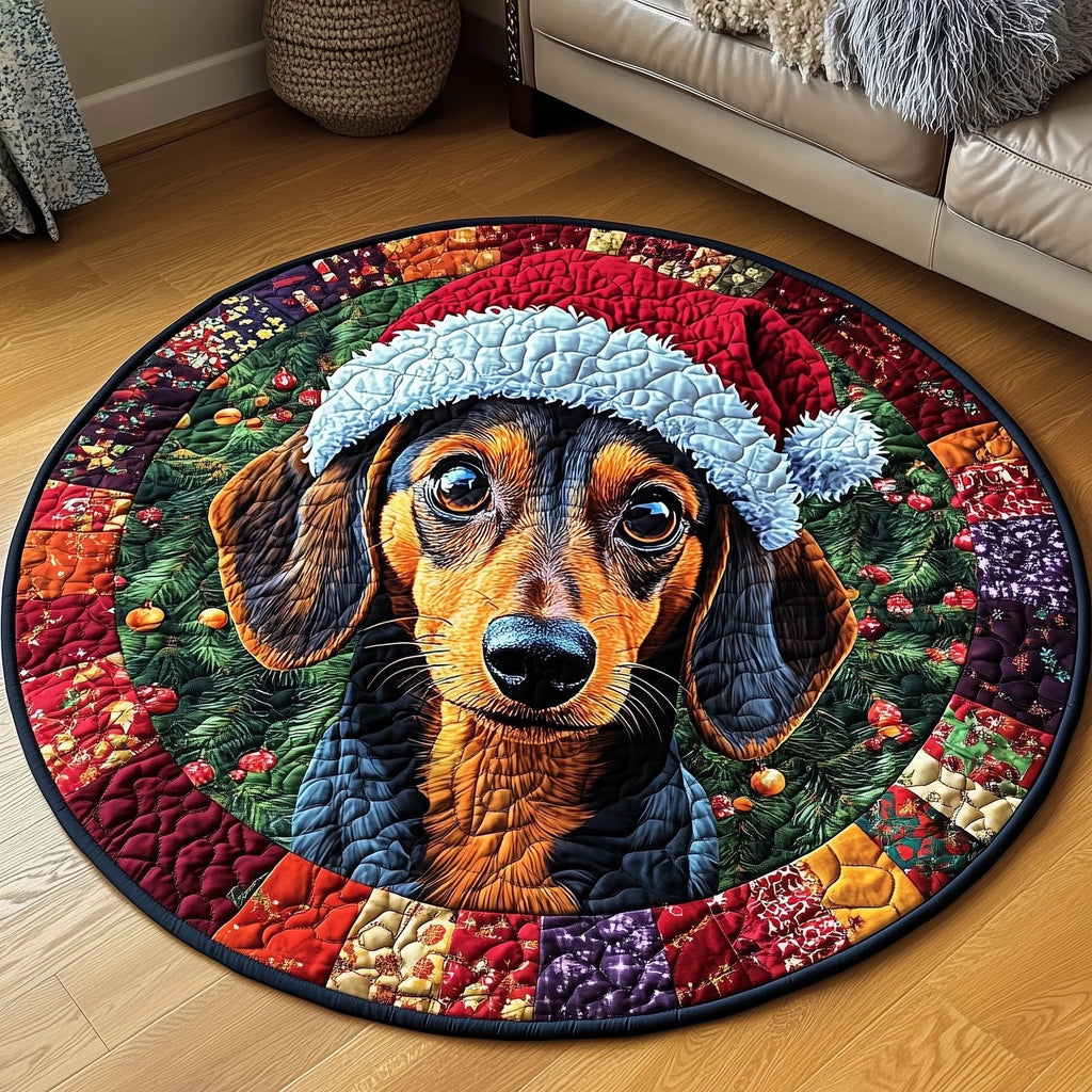 Dachshund Round Mat Rug - Nature Design | Serene Home Decor
